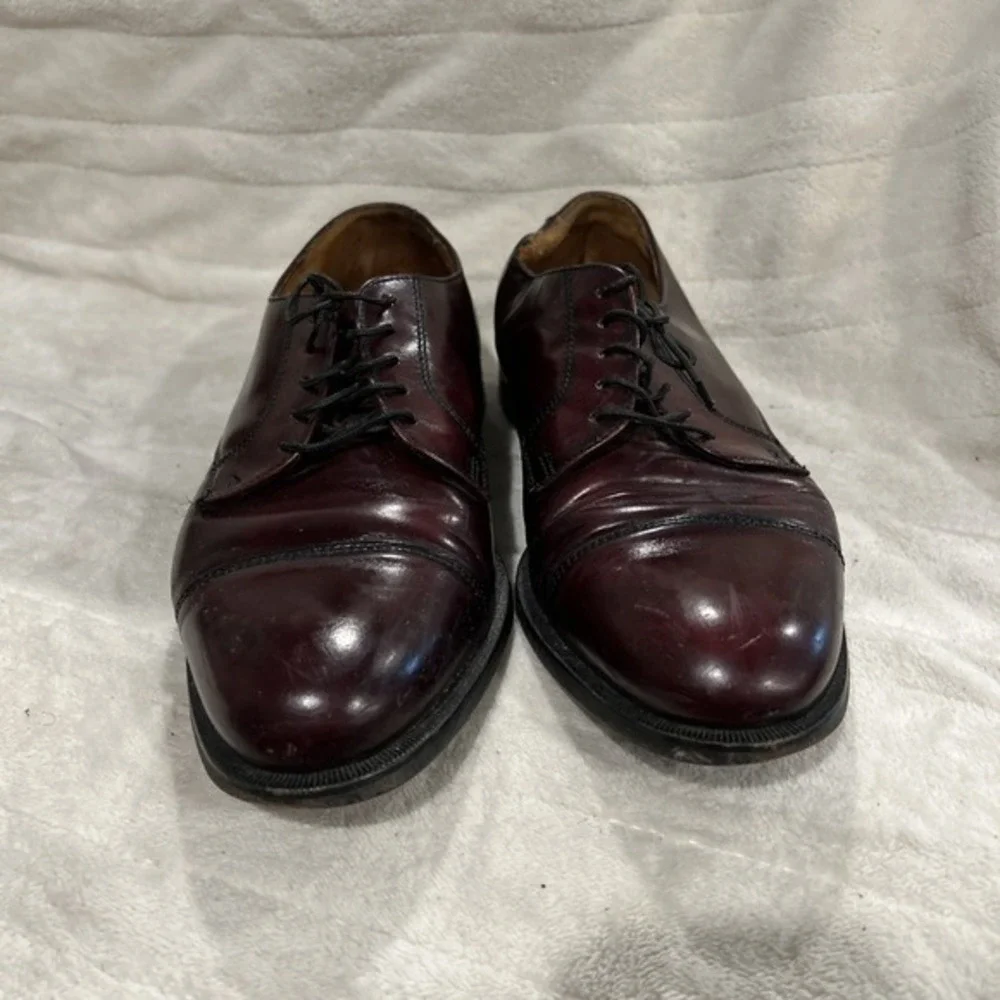 Mens Cole Haan Dress Shoes‎ Size 10D Brown Leather K089